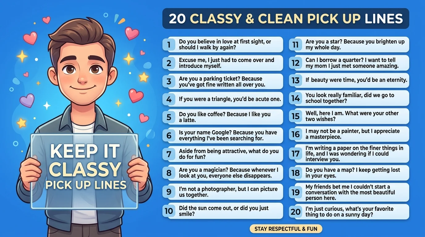 Clean Pick Up Lines