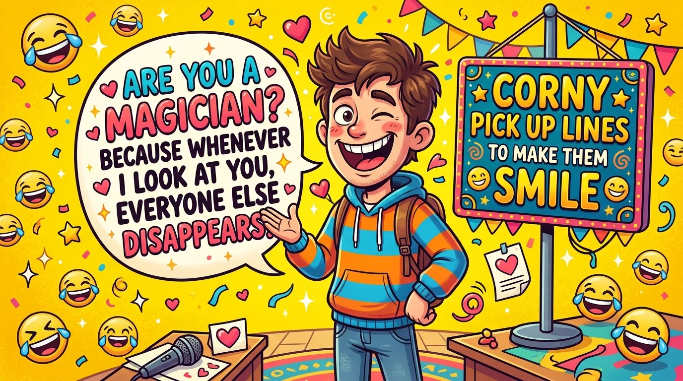 Corny Pick Up Lines to Make Them Smile