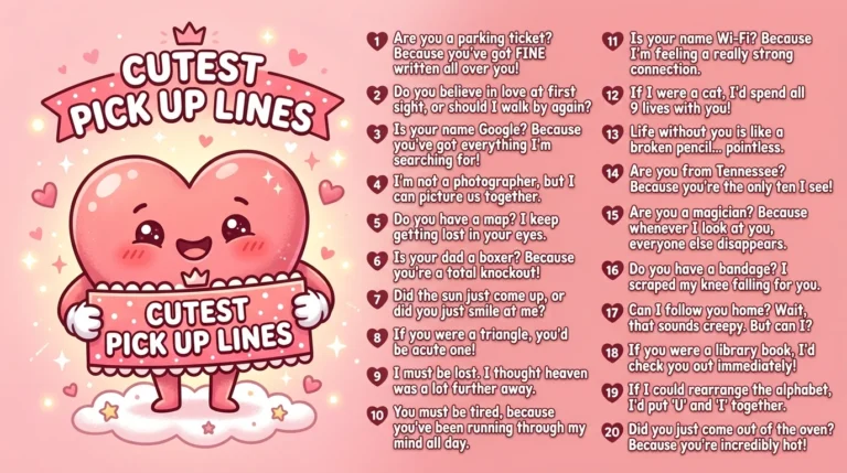 Cutest Pick Up Lines