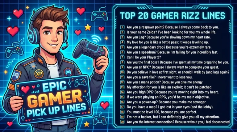Gamer Rizz Lines