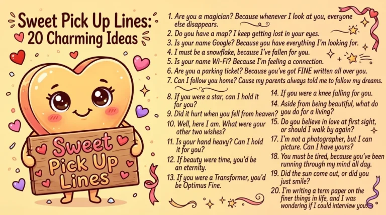 Sweet Pick Up Lines
