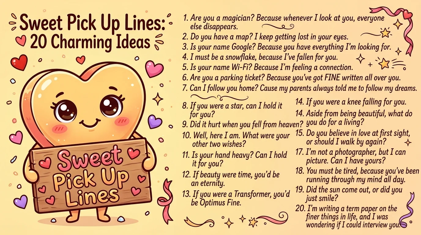 Sweet Pick Up Lines