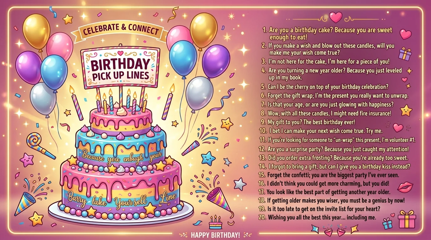 Birthday Pick Up Lines