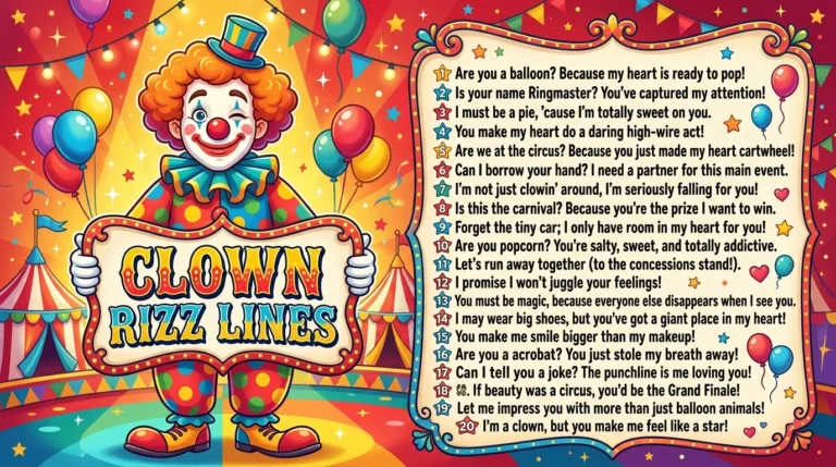 Clown Rizz Lines