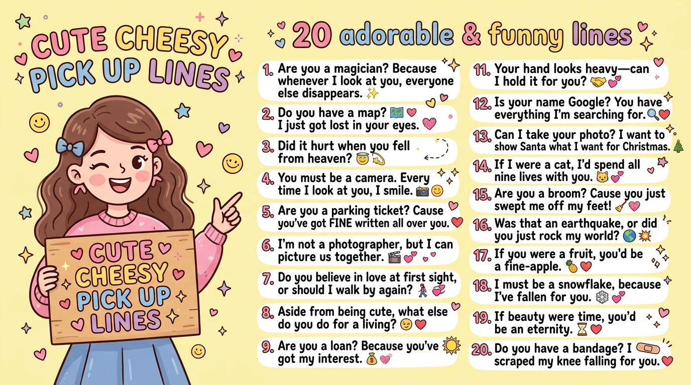 Cute Cheesy Pick Up Lines