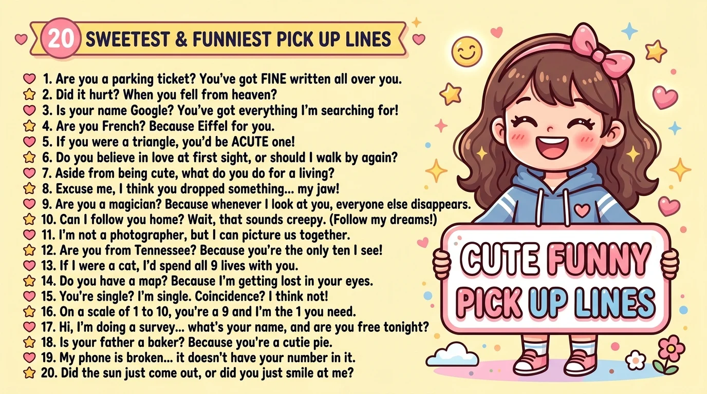 Cute Funny Pick Up Lines