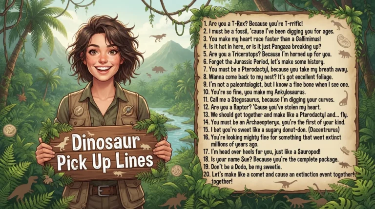 Dinosaur Pick Up Lines