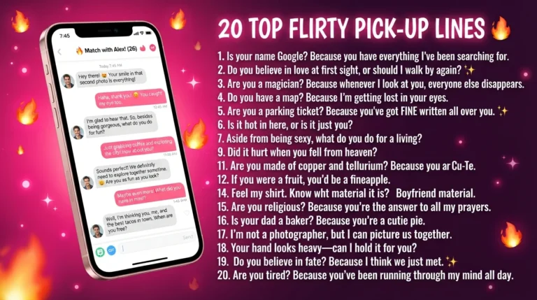 Flirty Tinder Pick Up Lines
