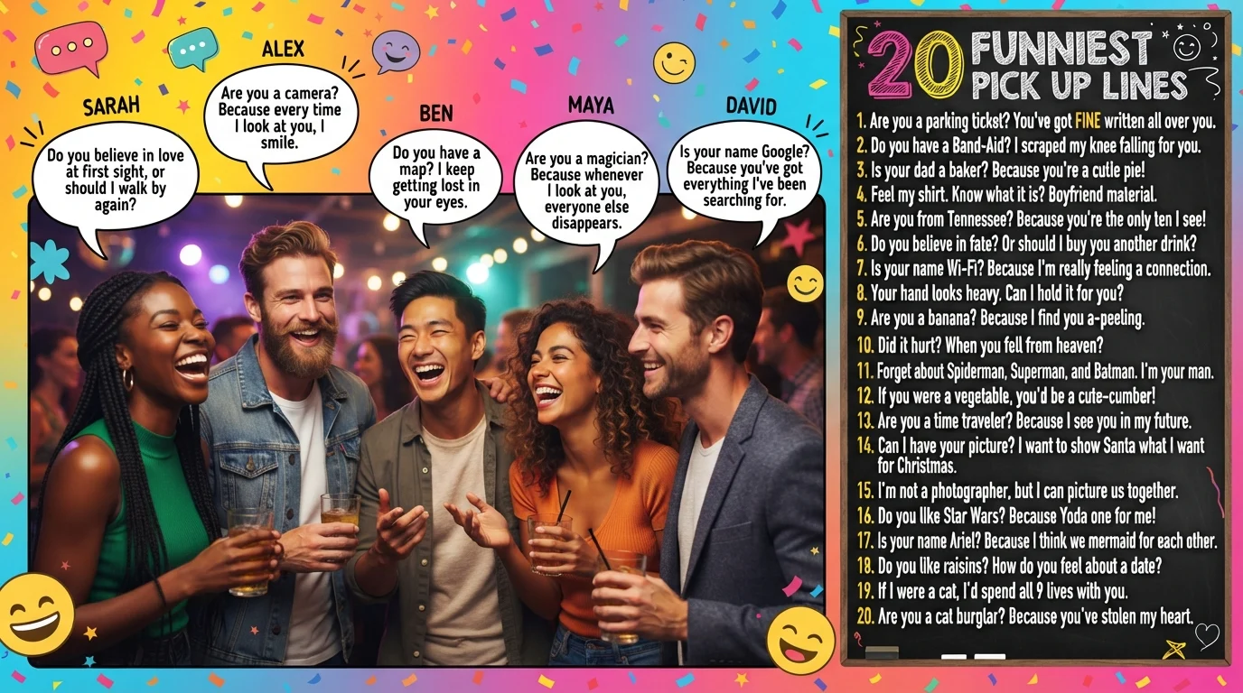 Funny Pick Up Lines for Friends