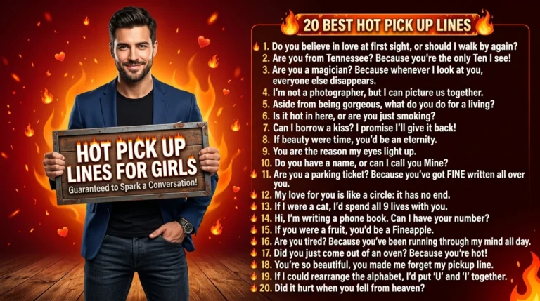 Hot Pick Up Lines for Girl