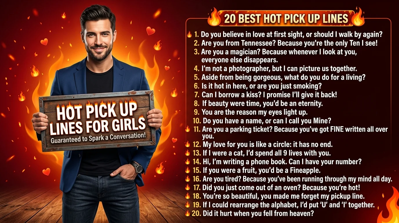 Hot Pick Up Lines for Girl