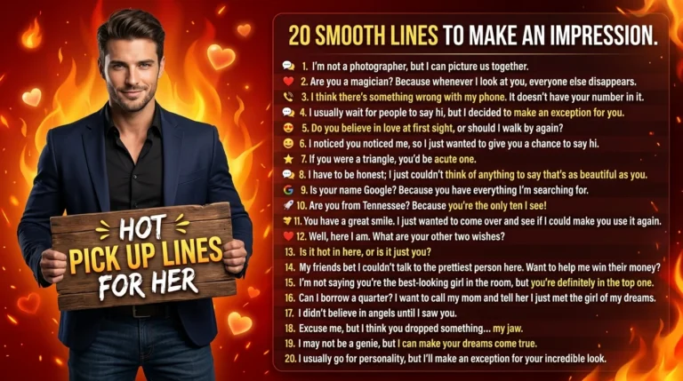 Hot Pick Up Lines for Her