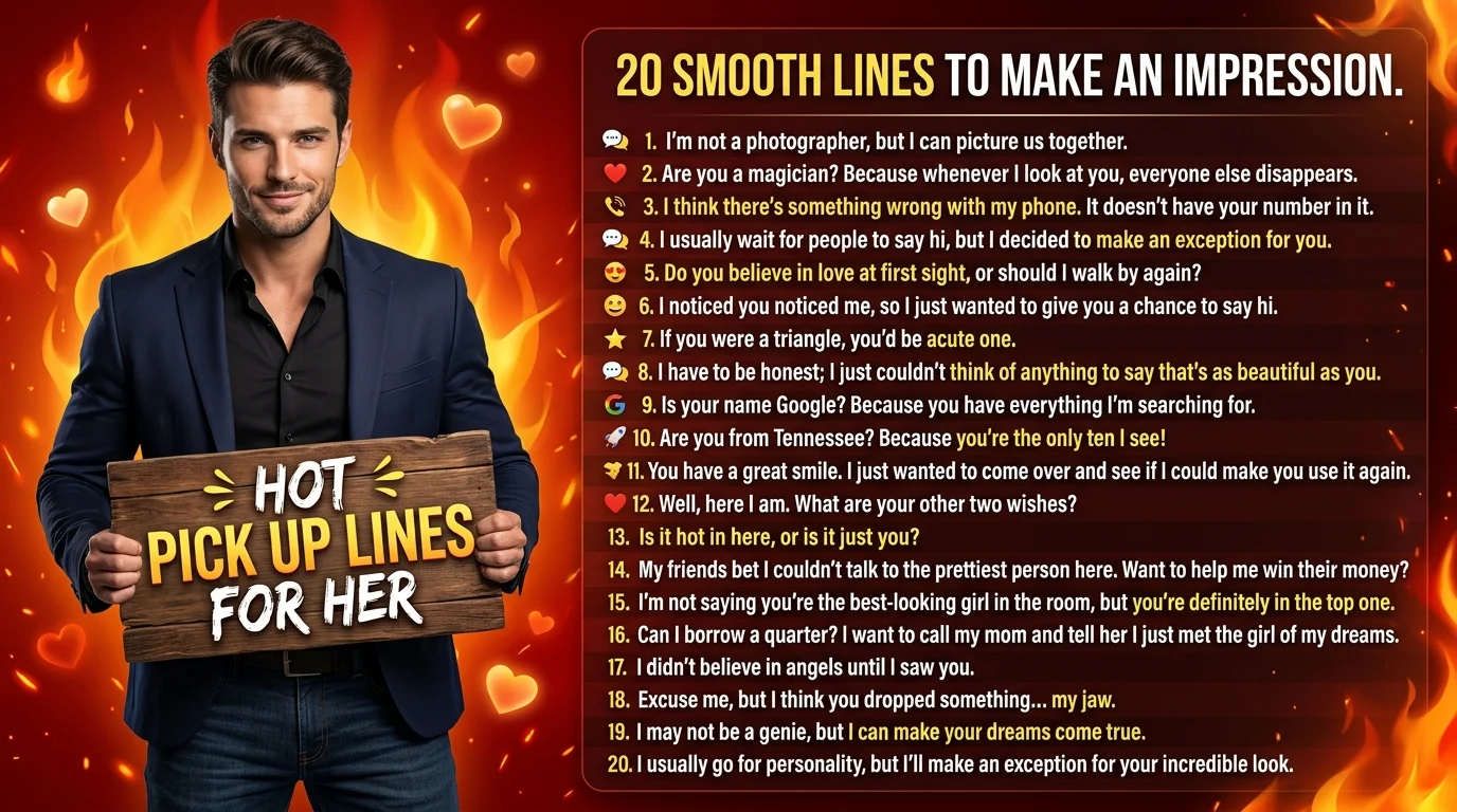 Hot Pick Up Lines for Her