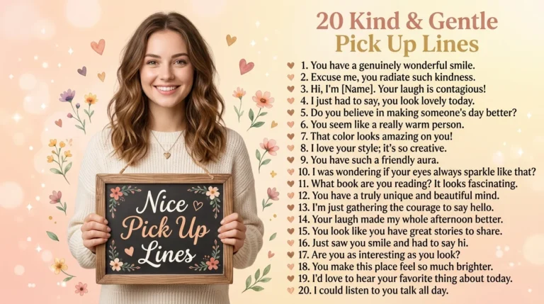 Nice Pick Up Lines