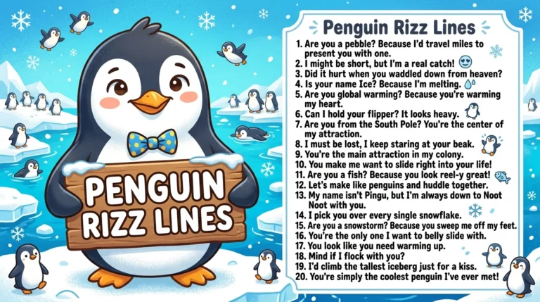 Penguin Rizz Lines