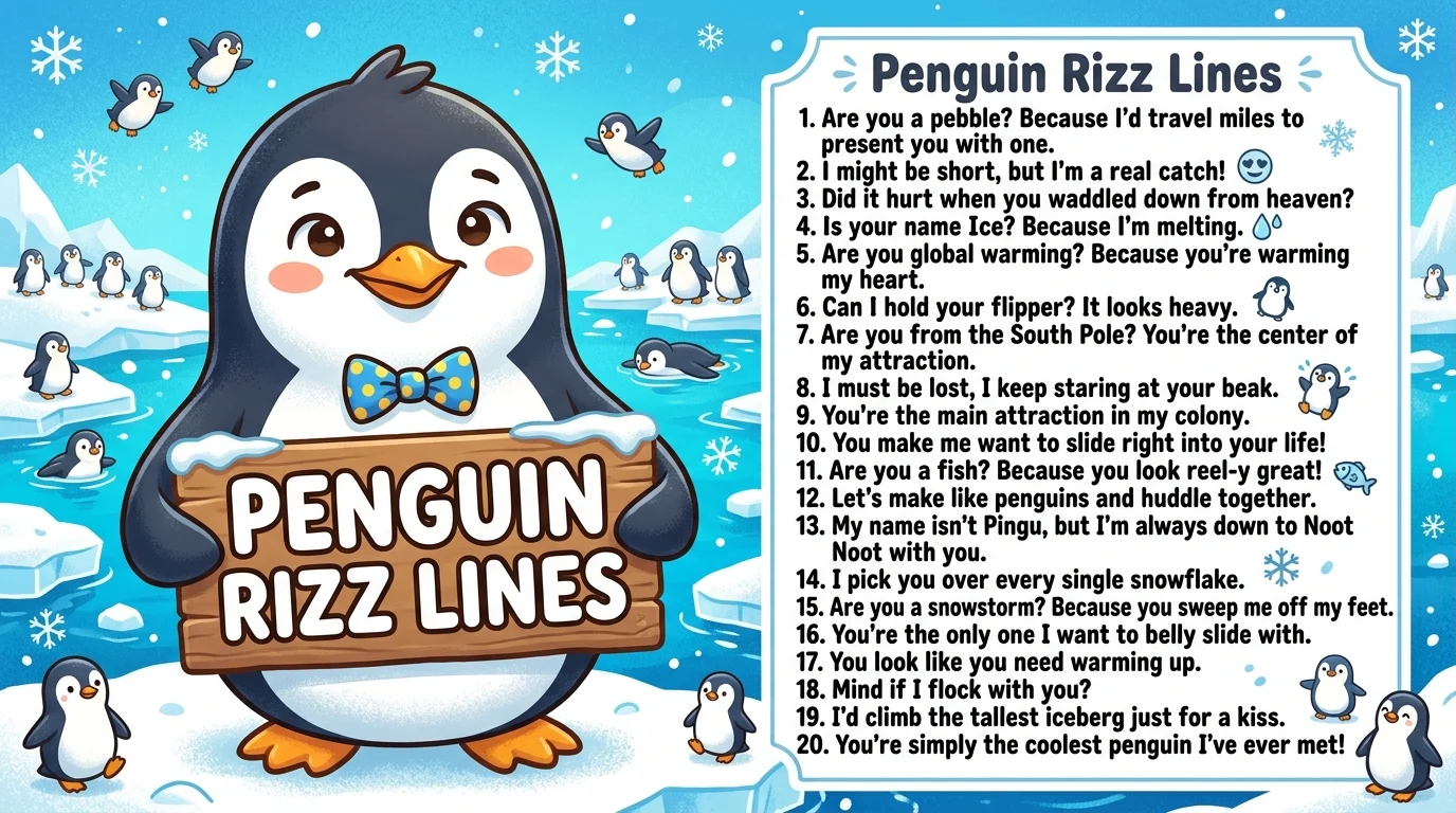 Penguin Rizz Lines