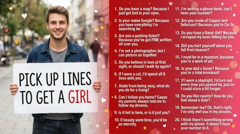 Pick Up Lines to Get a Girl