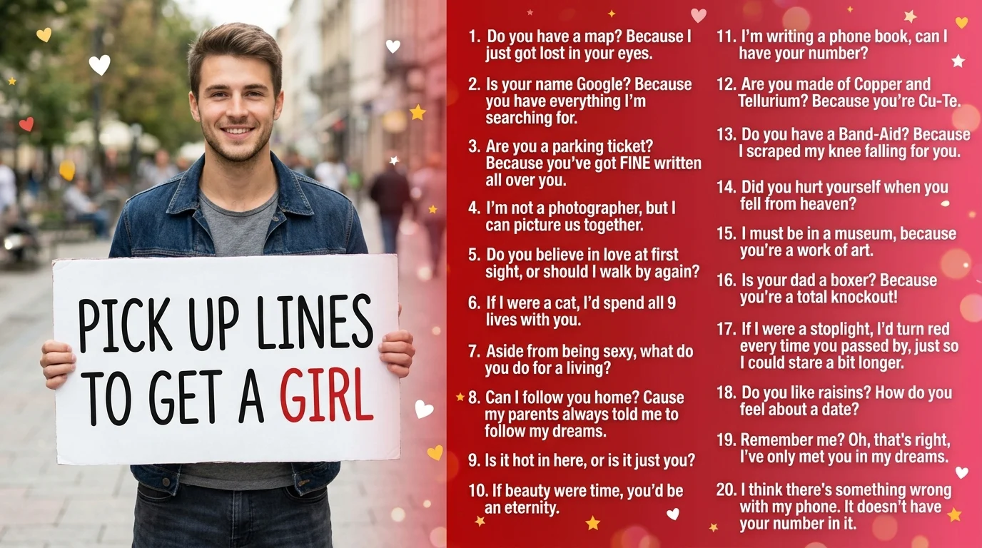 Pick Up Lines to Get a Girl