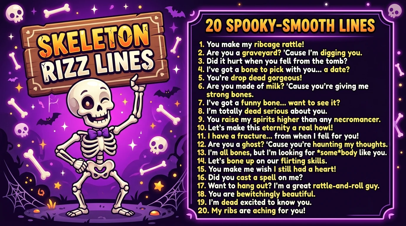 Skeleton Rizz Lines