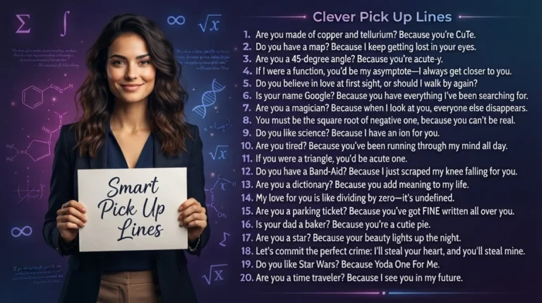 Smart Pick Up Lines