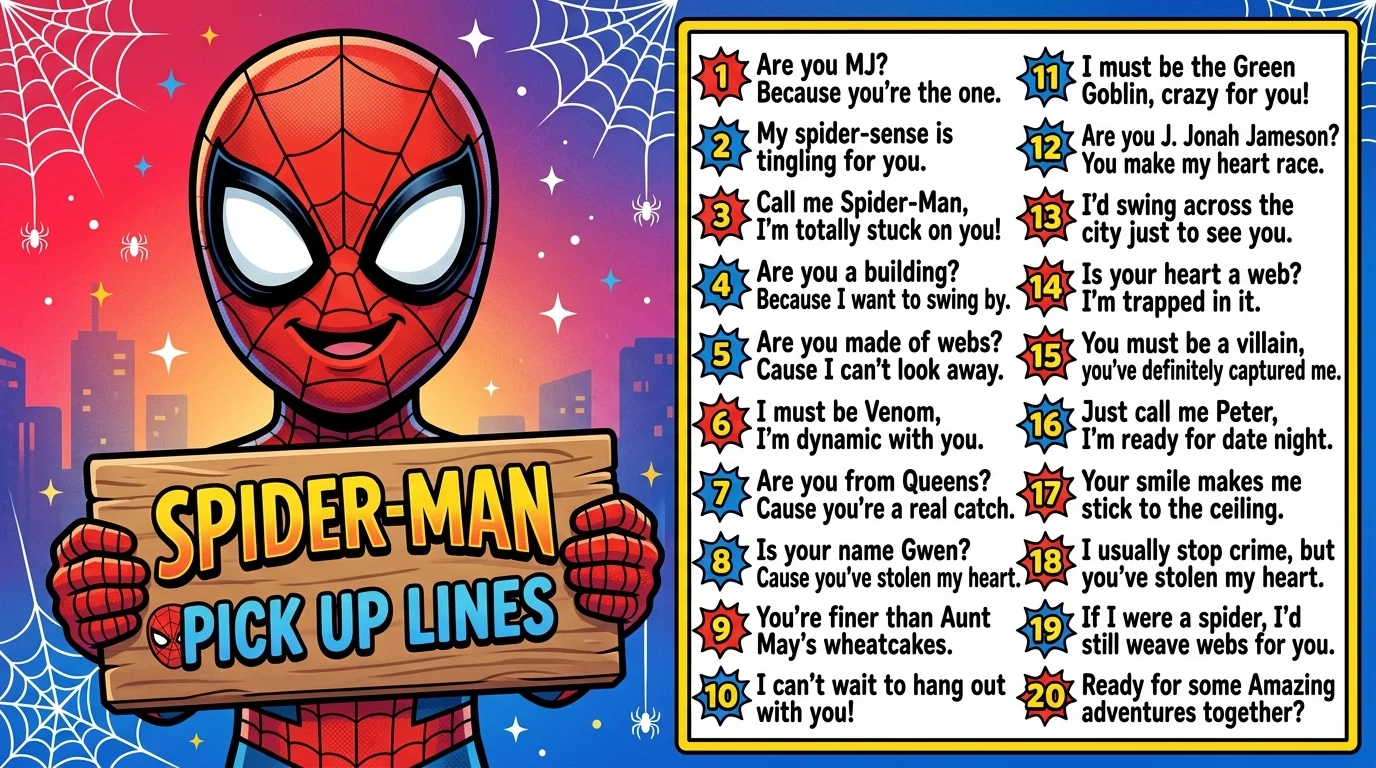 Spider Man Pick Up Lines