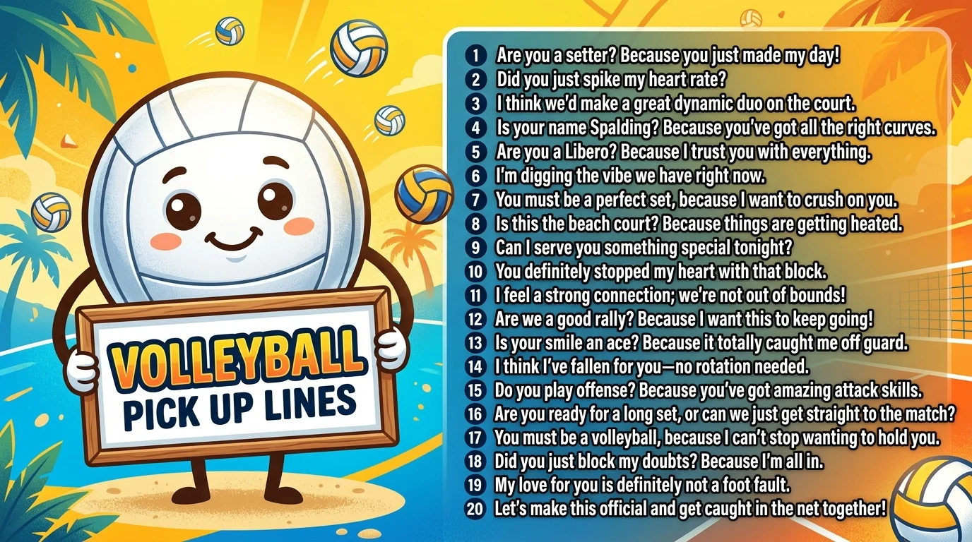Volleyball Pick Up Lines