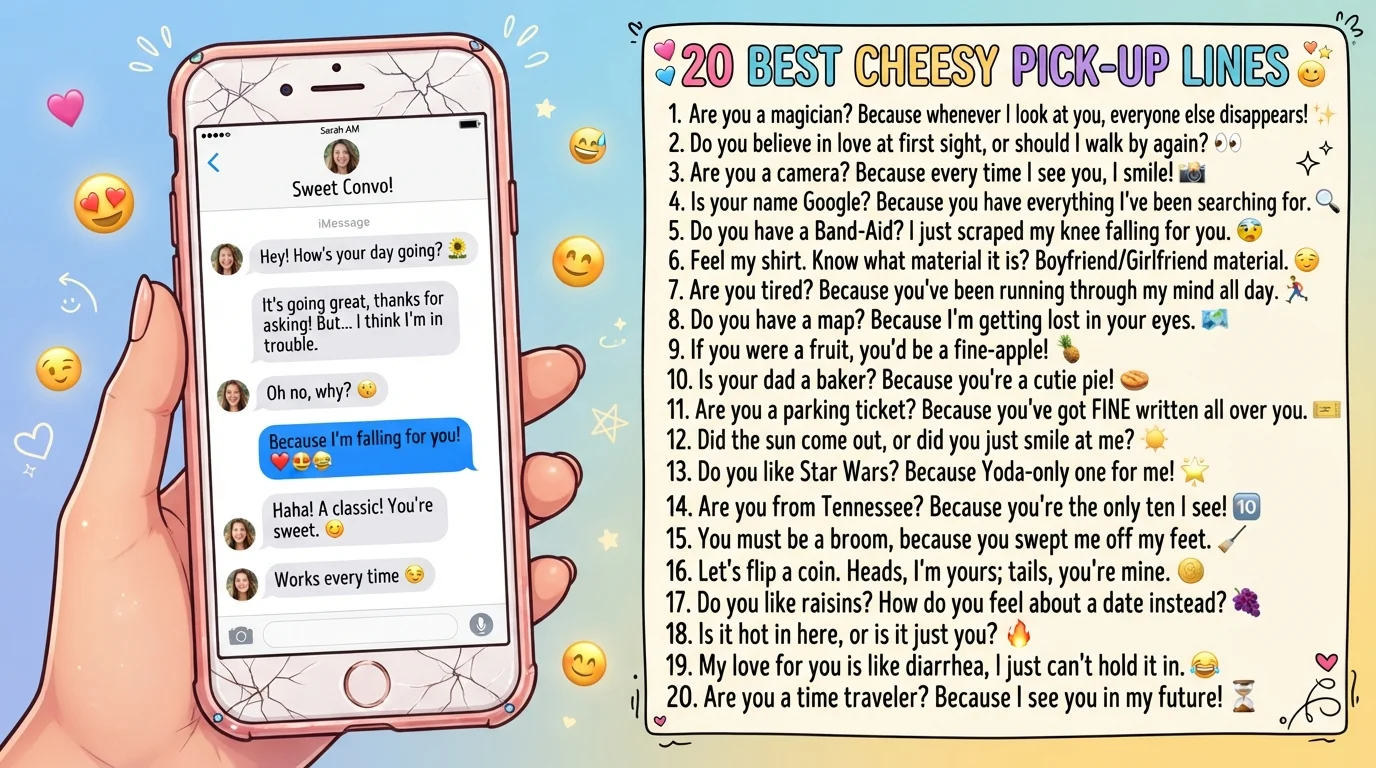 best cheesy pick up lines