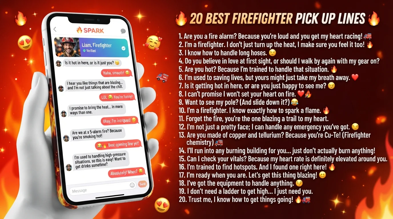 firefighter pick up lines