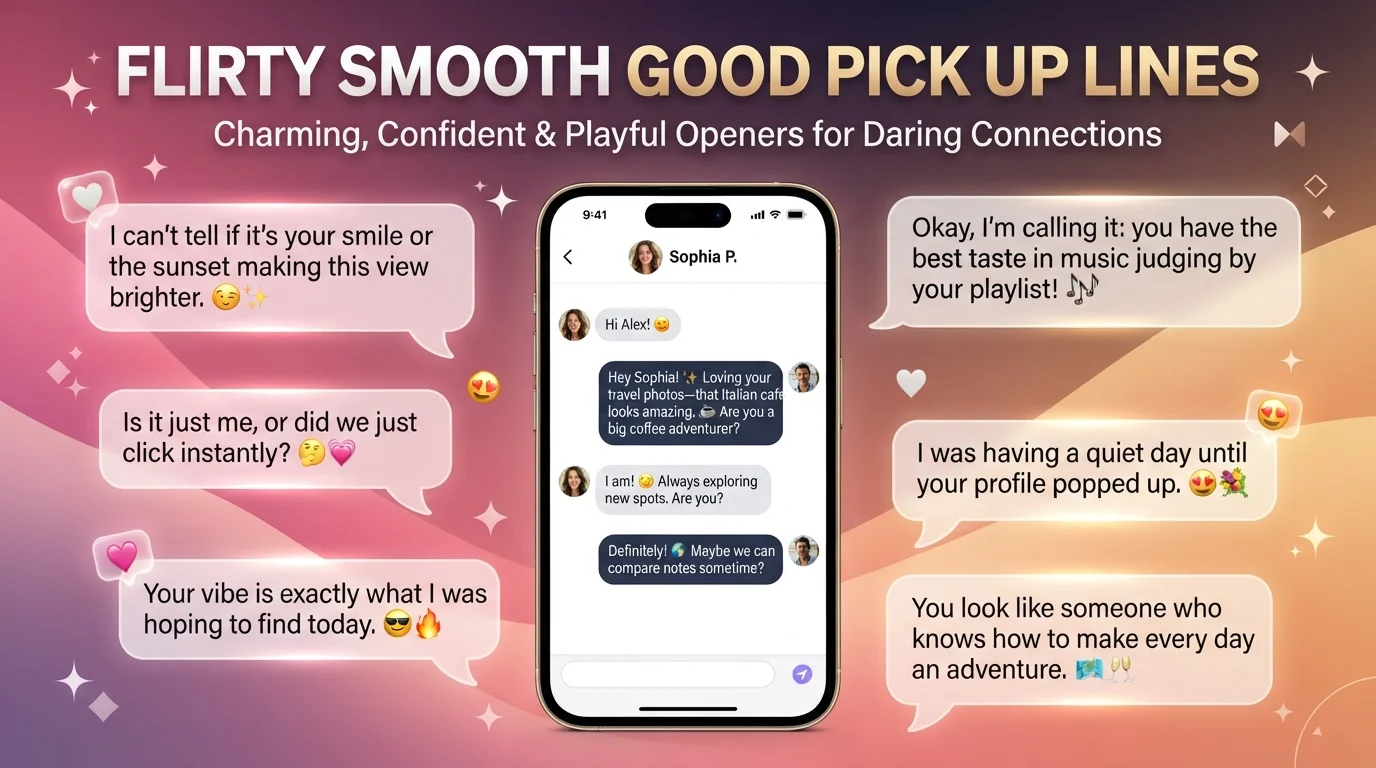 flirty smooth good pick up lines