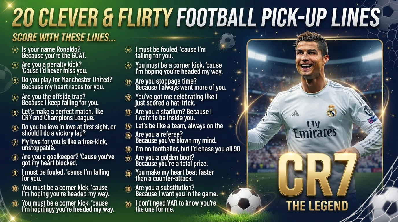 football pick up lines