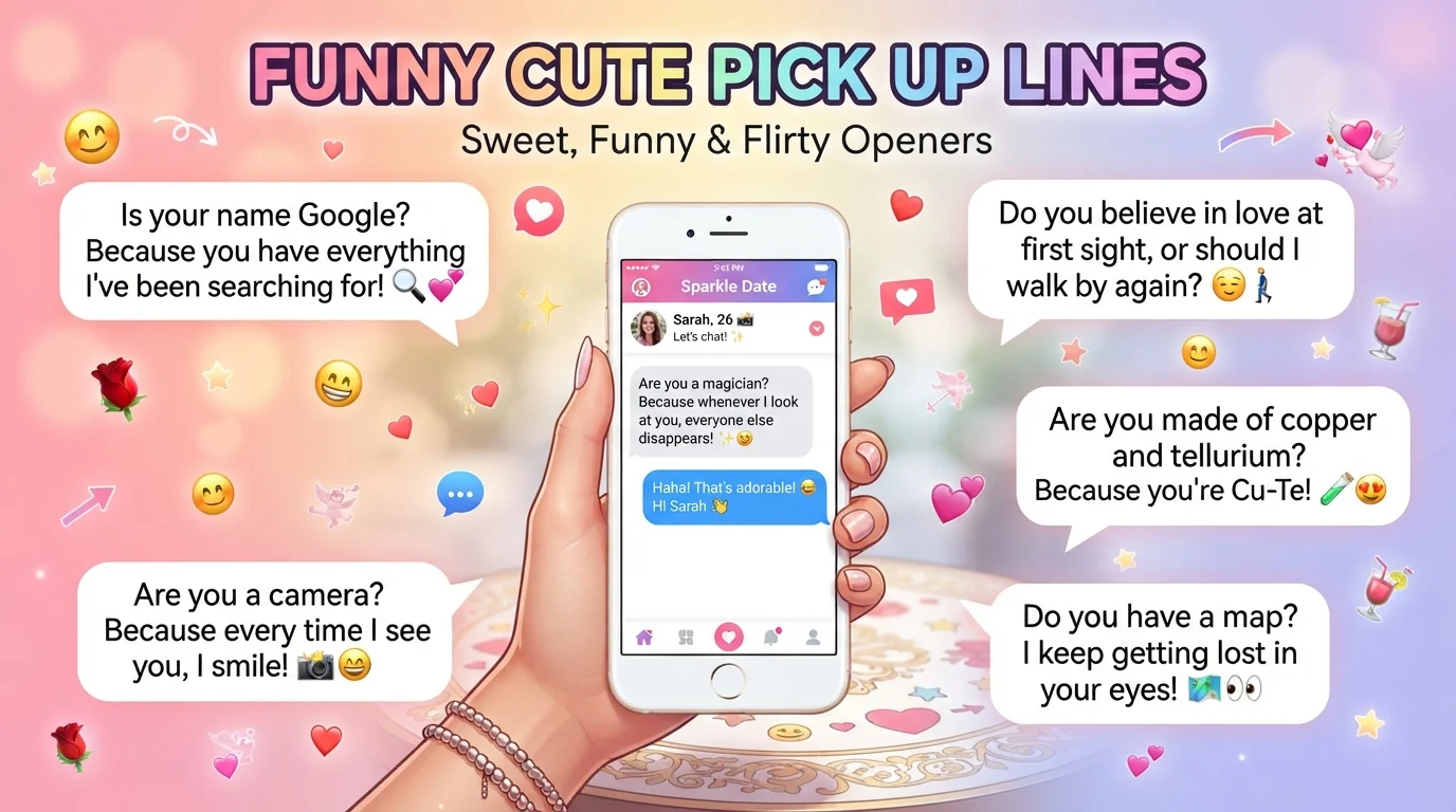 funny cute pick up lines