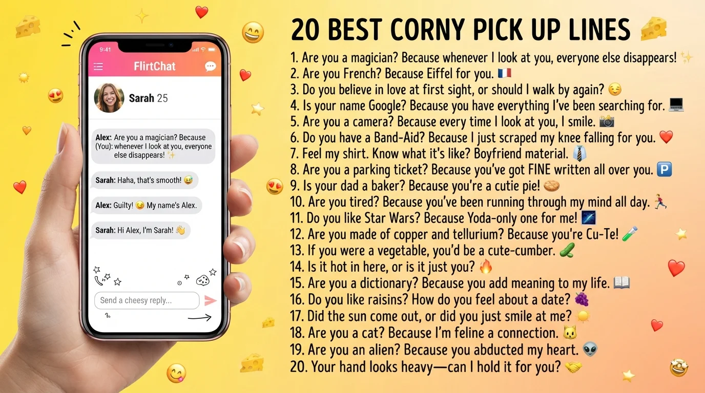 pick up lines corny