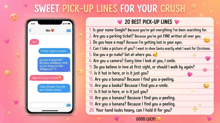 pick up lines for crush