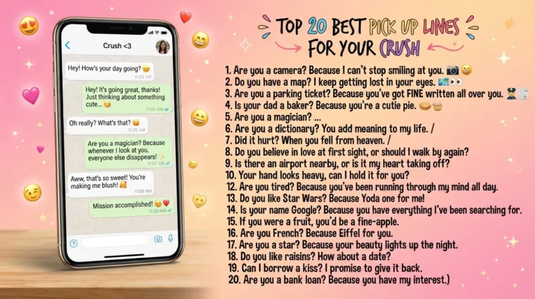 pick up lines for your crush