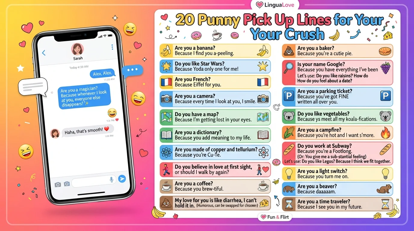 punny pick up lines