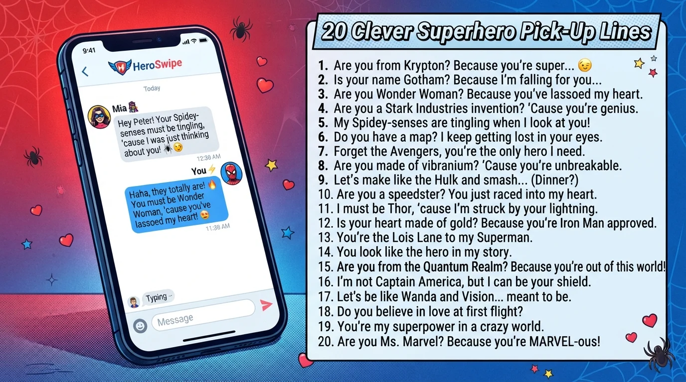 spiderman pick up lines