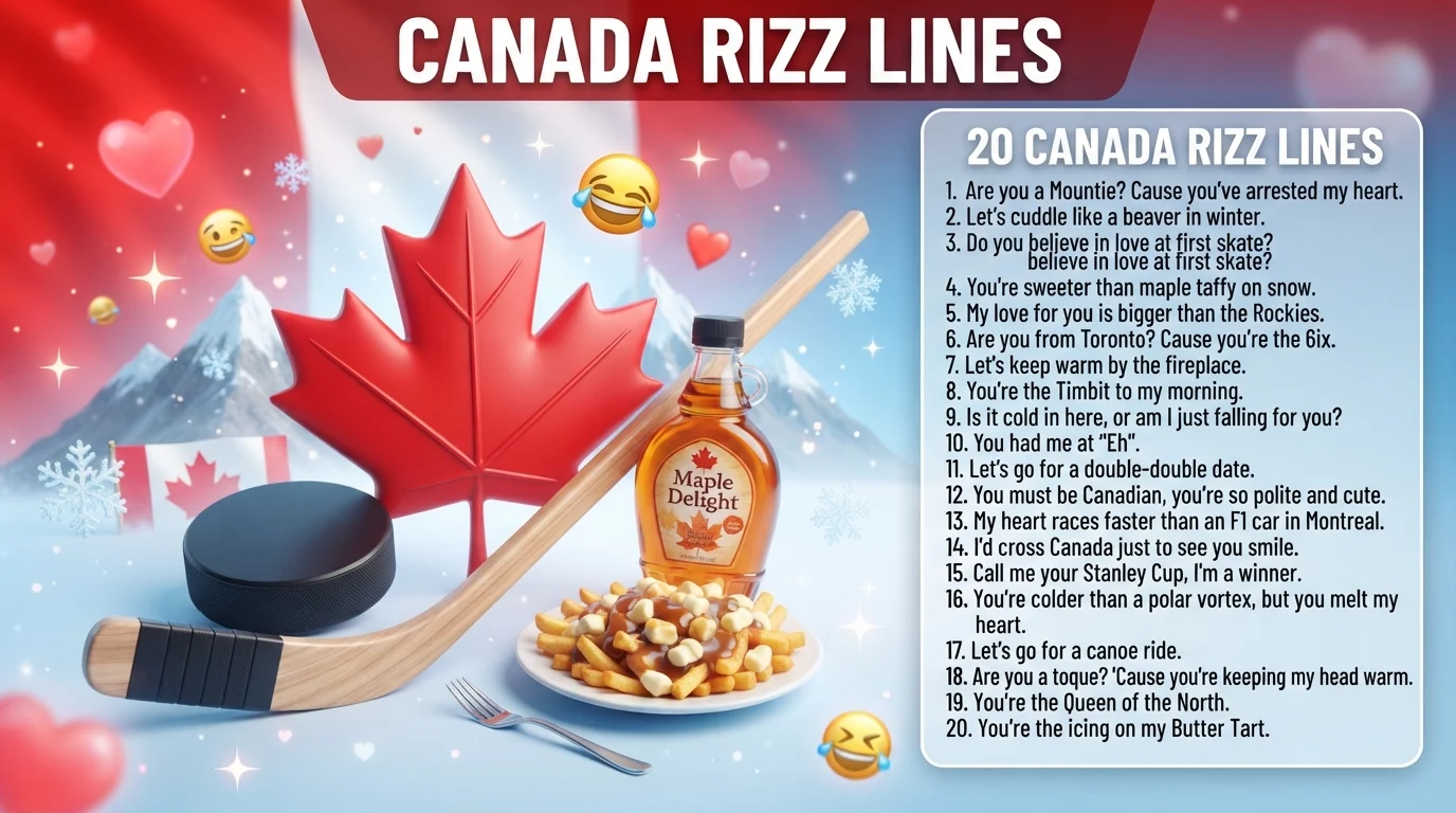 canada rizz lines