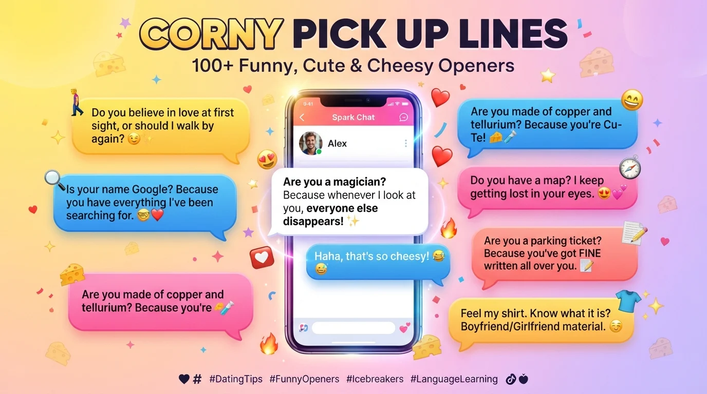corney pick up lines