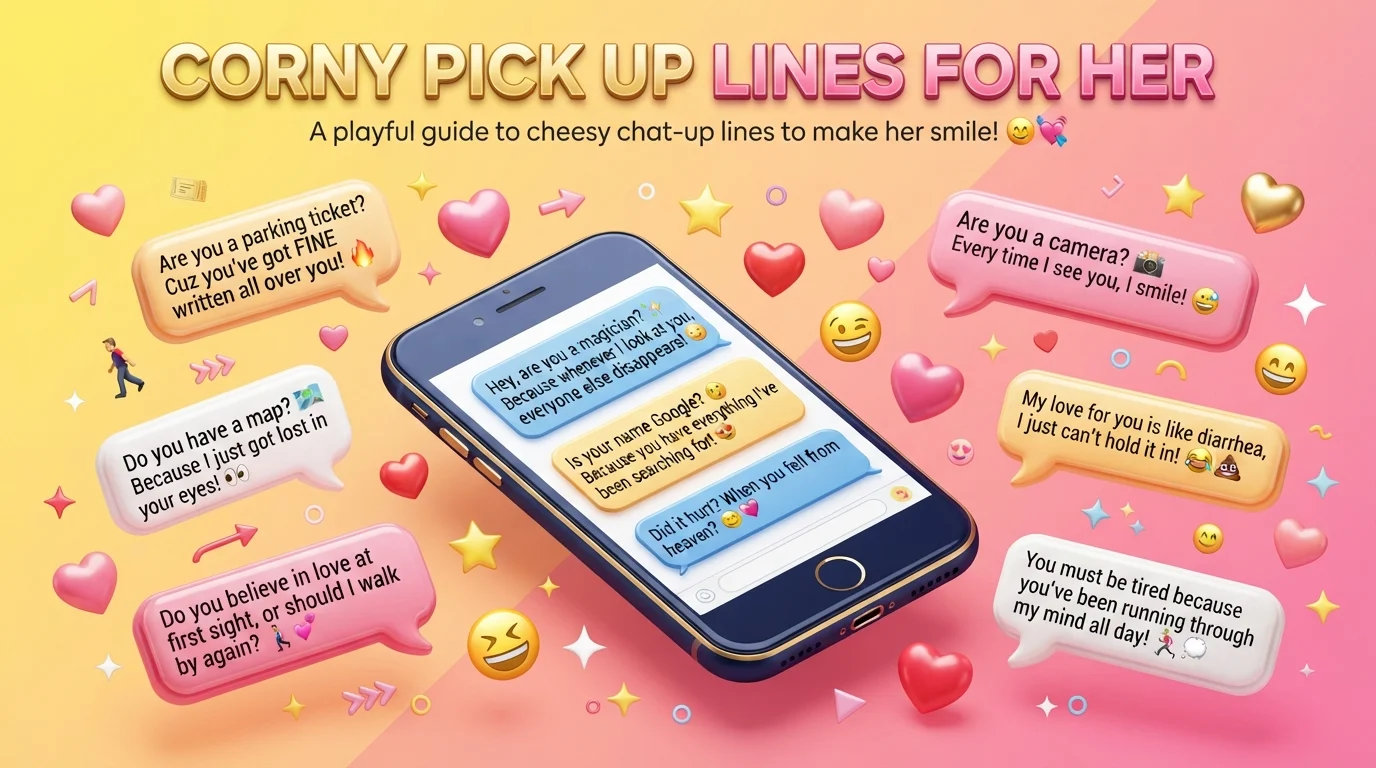 corny pick up lines for her