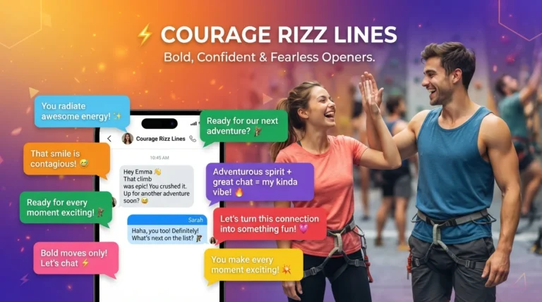courage rizz lines