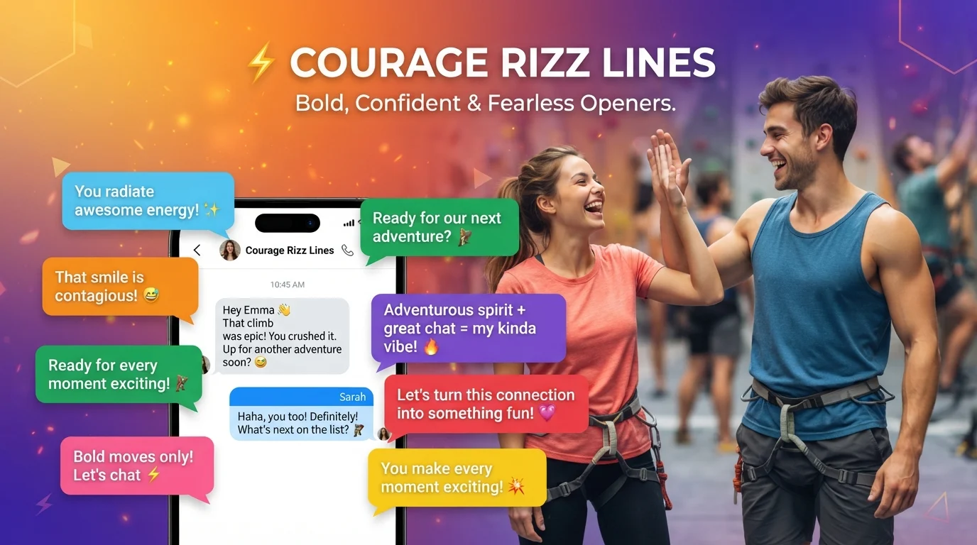 courage rizz lines