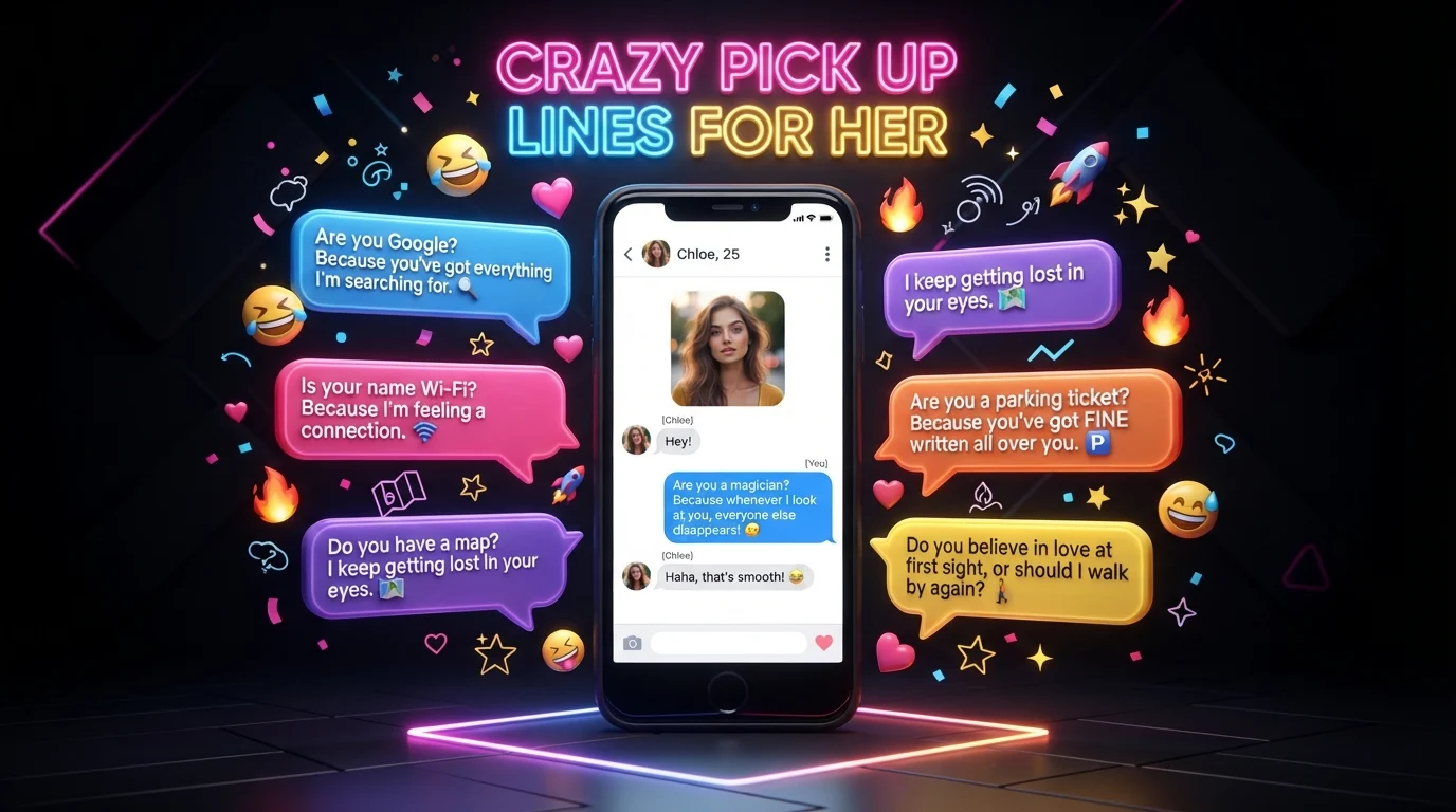 crazy pick up lines for her