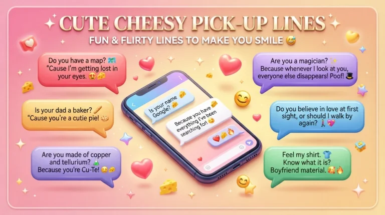 cute cheesy pick up lines