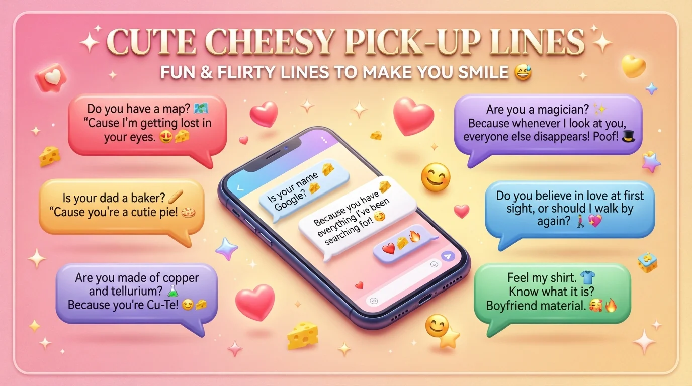 cute cheesy pick up lines