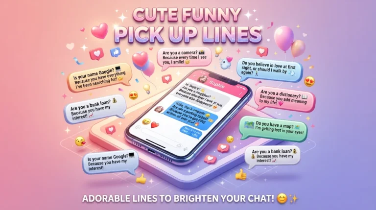 cute funny pick up lines