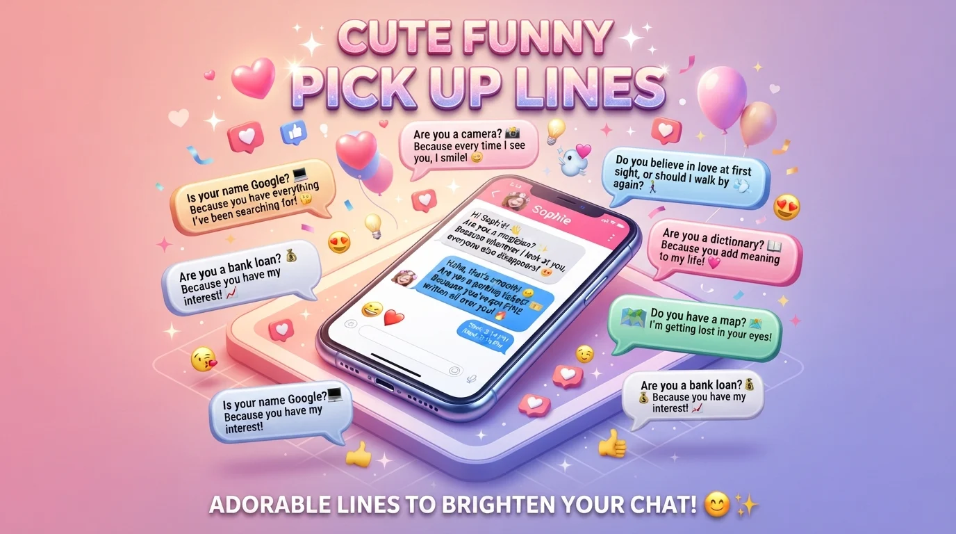 cute funny pick up lines