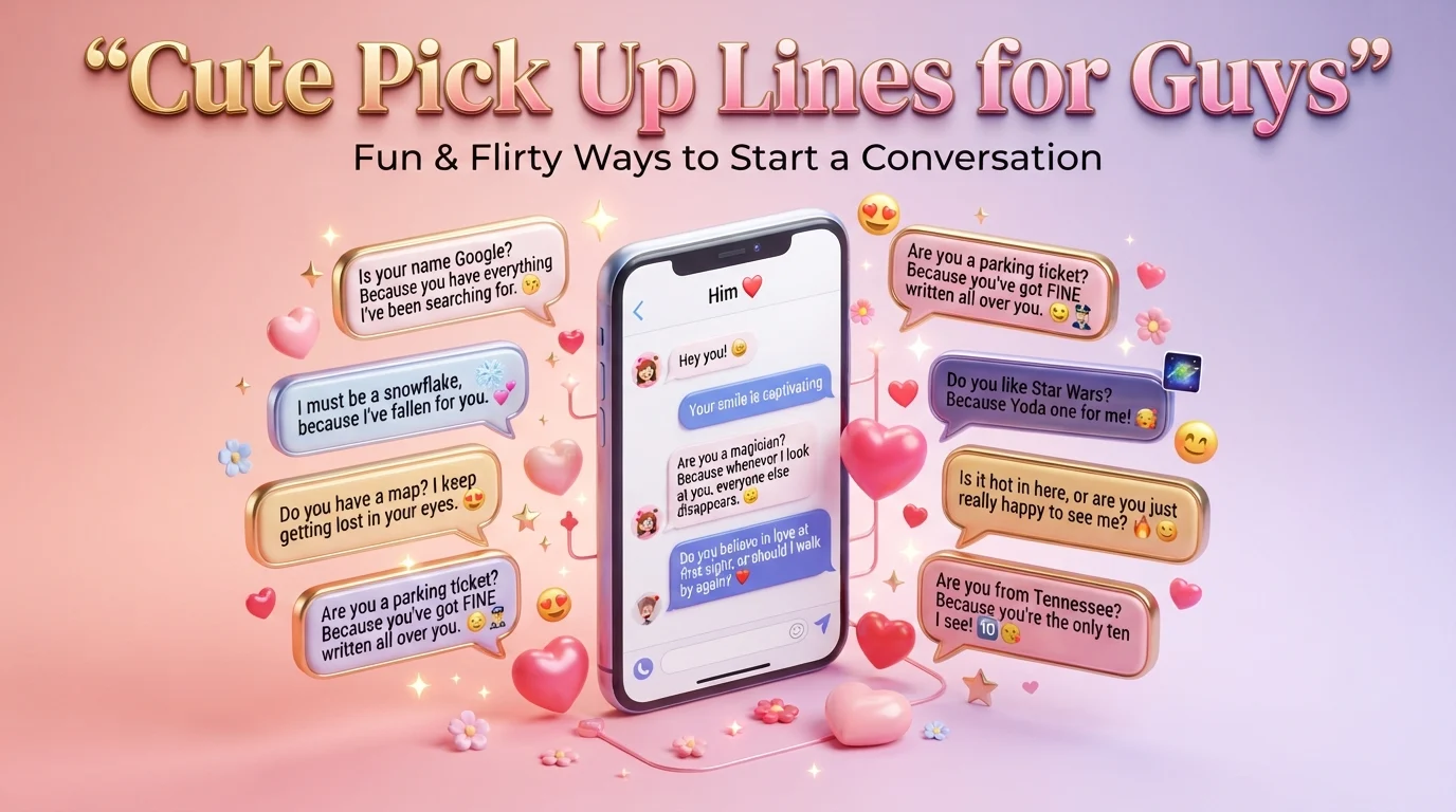 cute pick up lines for guys