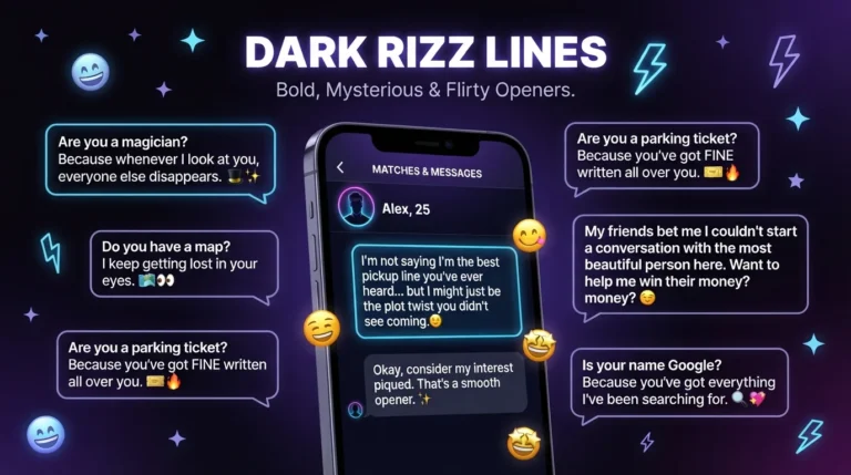 dark rizz lines