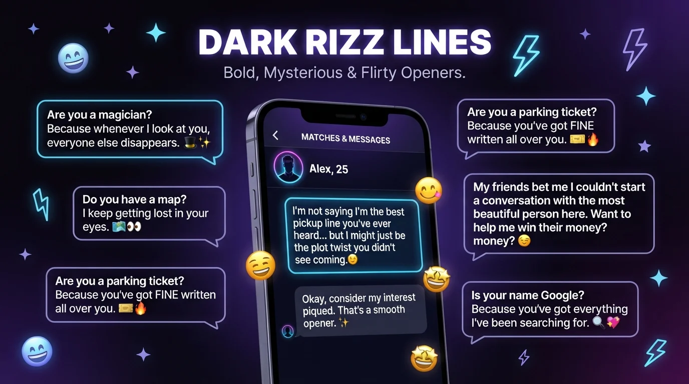 dark rizz lines