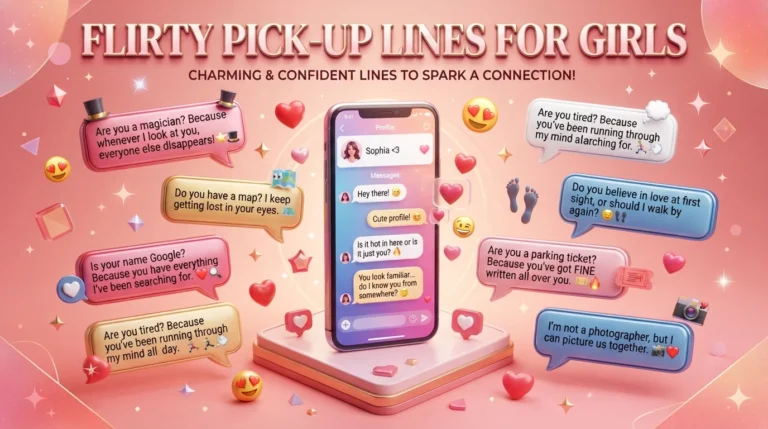 flirty pick up lines for girls